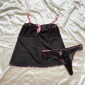 Victoria’s Secret sheer mesh nightie set